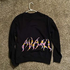 AVANI Streetwear Graphic Black Crewneck